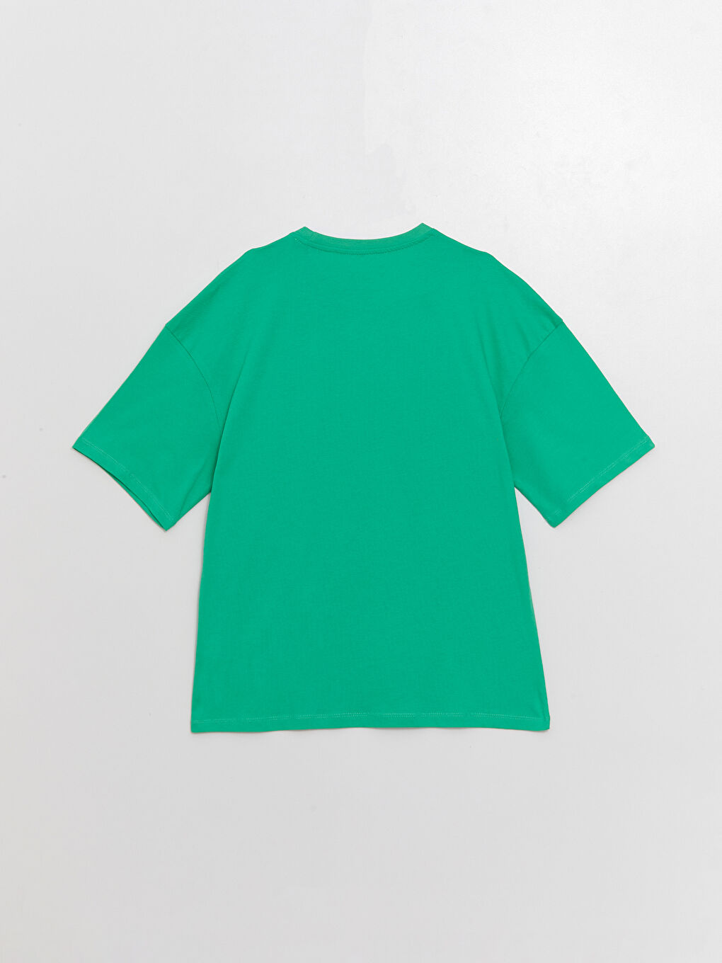 Yeşil Bisiklet Yaka Kısa Kollu Baskılı Penye Erkek Tişört-6