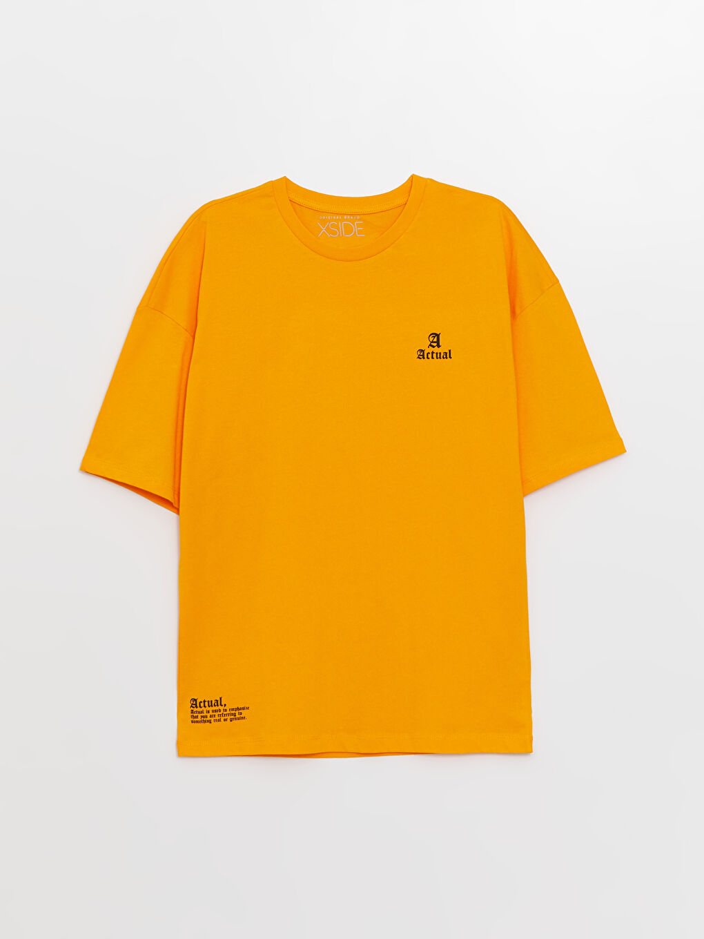 تيشيرت رجالي ياقة دائرية كم قصير مطبوع قطن ممشط-5