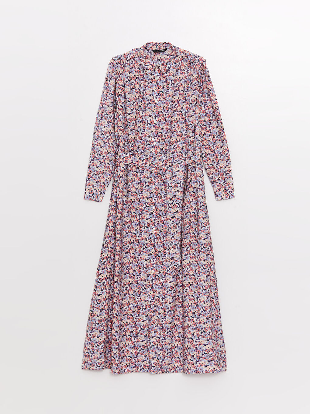 LCWAIKIKI Classic Floral Oversize Women's Shirt Dress -S3FS80Z8-F9C