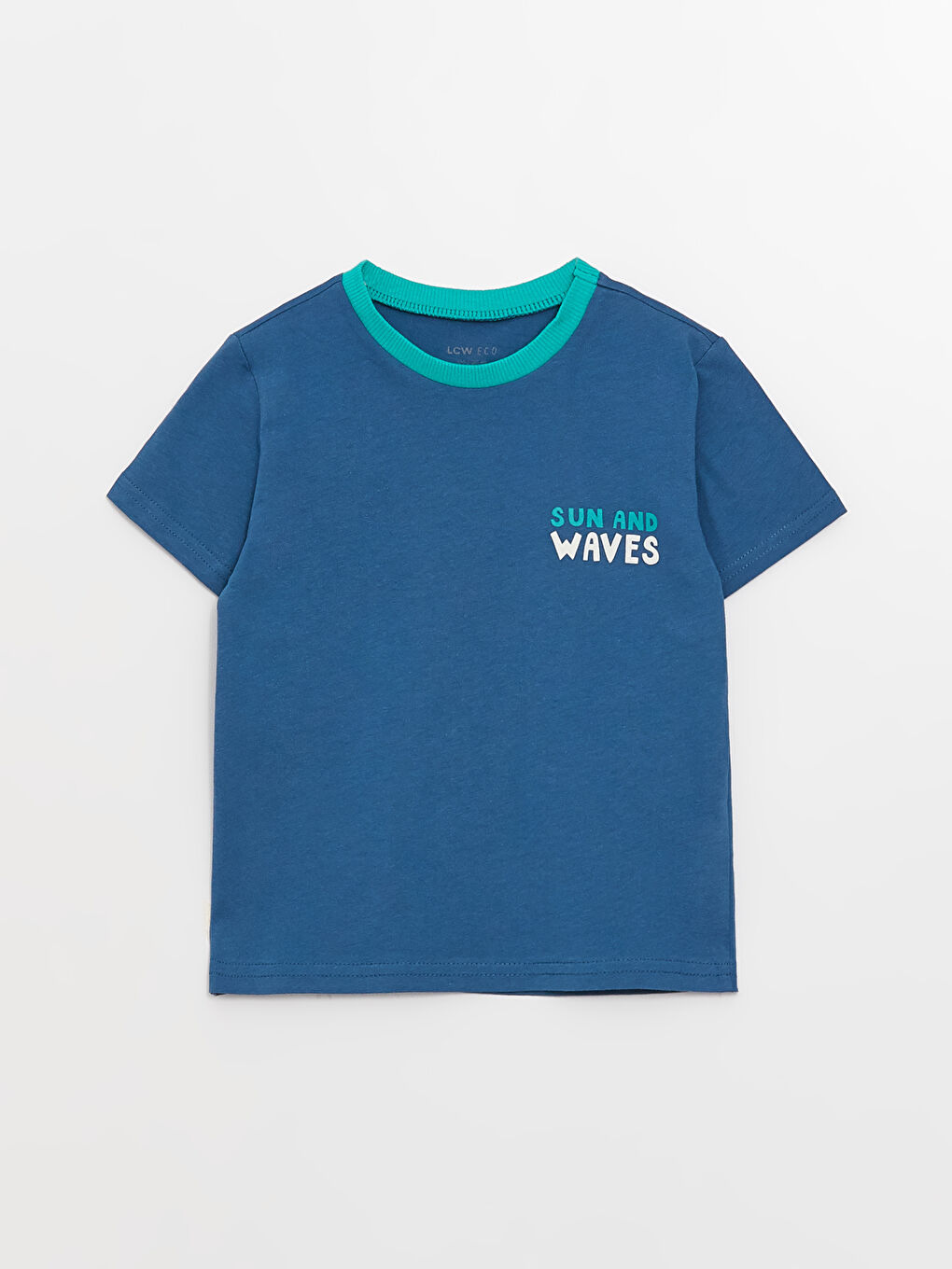 Crew Neck Short Sleeve Printed Baby Boys' T-Shirt