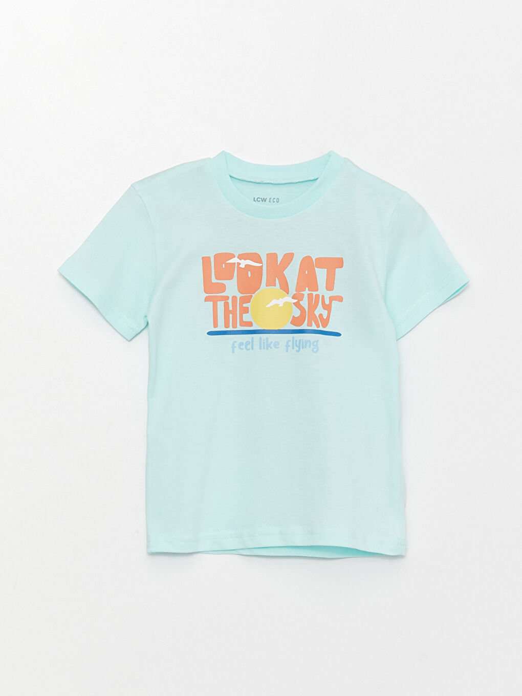 Mavi Bisiklet Yaka Kısa Kollu Baskılı Erkek Bebek Tişört-4