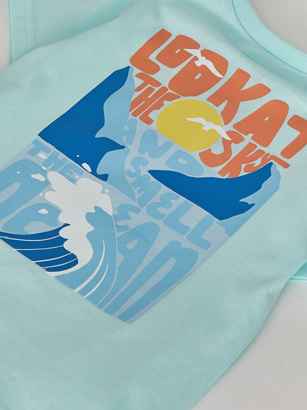 Mavi Bisiklet Yaka Kısa Kollu Baskılı Erkek Bebek Tişört-5