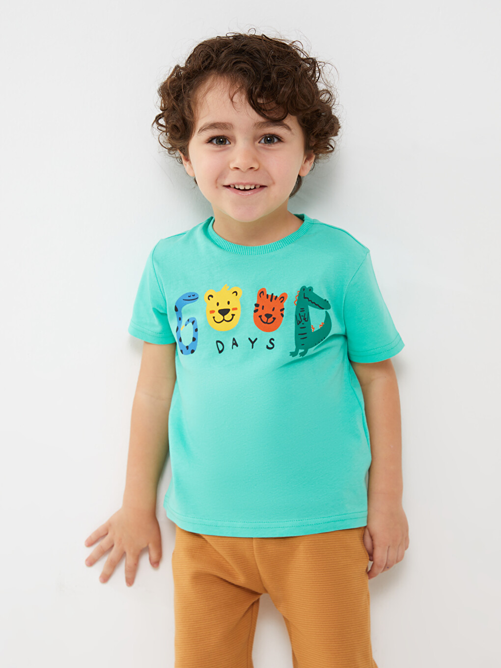 LCW ECO Crew Neck Short Sleeve Printed Baby Boys' T-Shirt