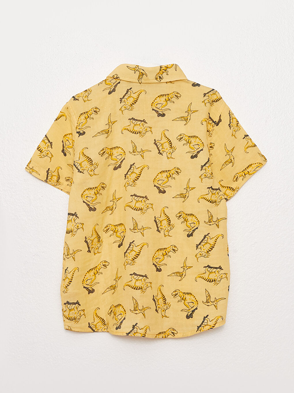 Patterned Short Sleeve Boy Shirt -S3FS96Z4-LUG