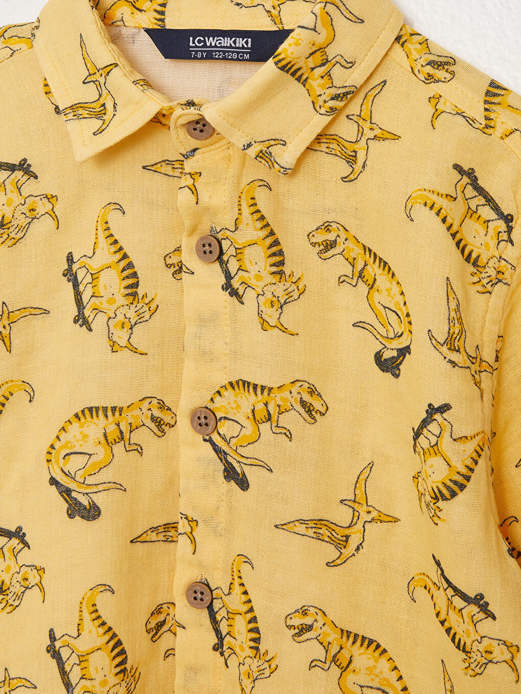 Patterned Short Sleeve Boy Shirt -S3FS96Z4-LUG