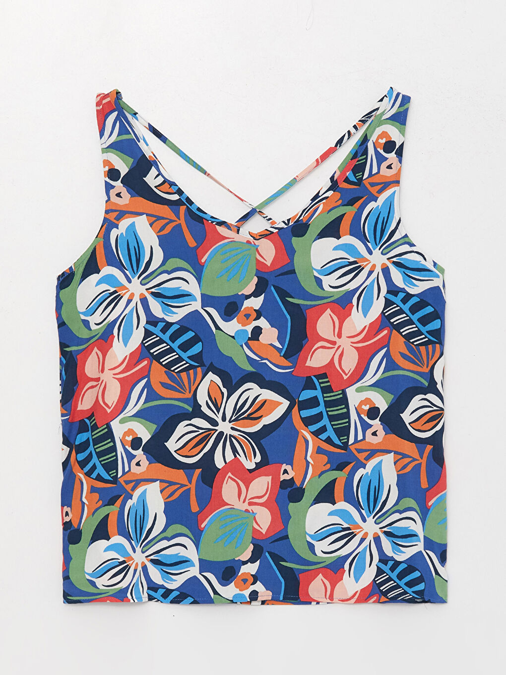 Karışık V Yaka Çiçekli Kadın Atlet-6