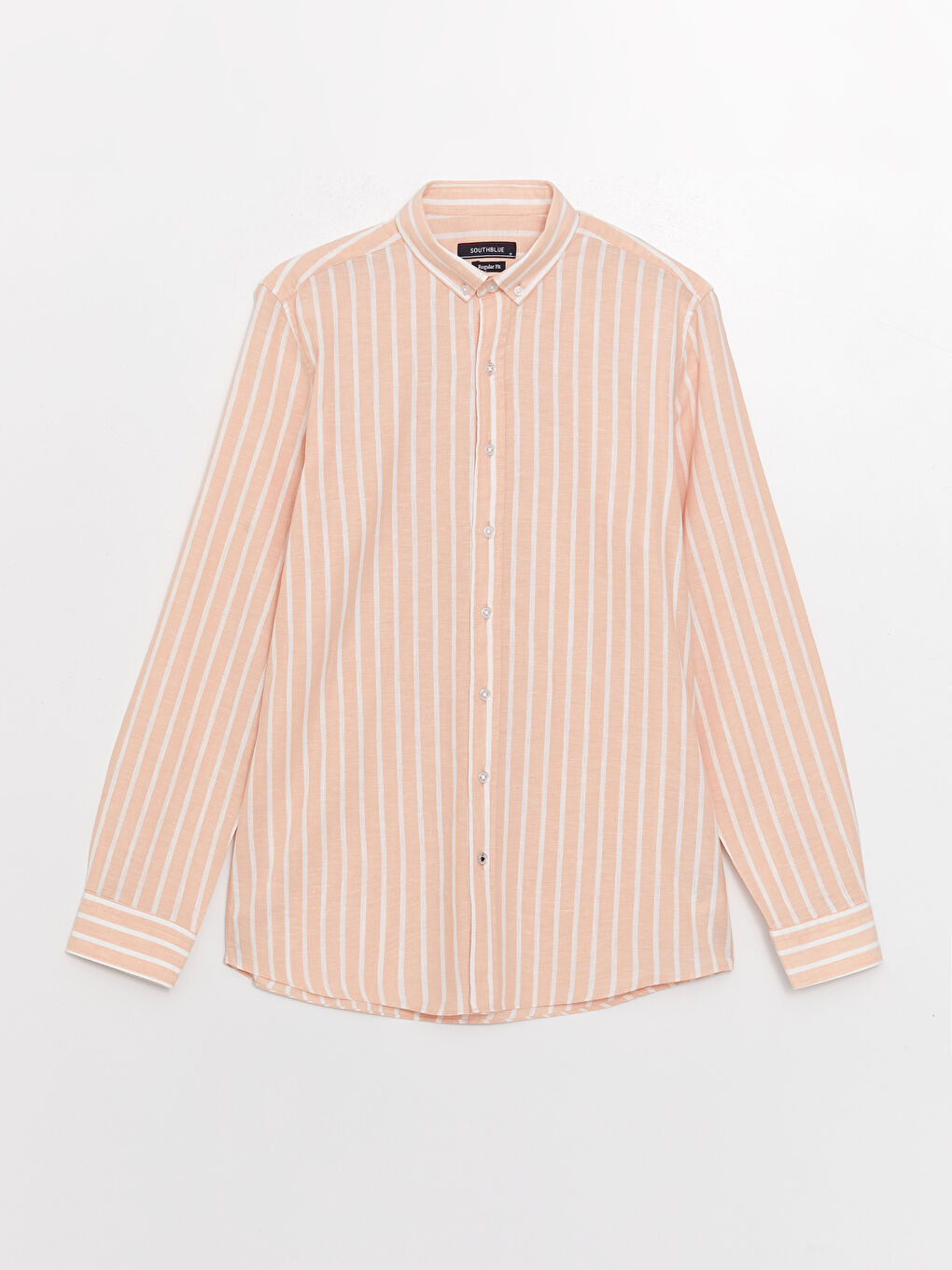 Mercan Regular Fit Uzun Kollu Çizgili Erkek Gömlek-5