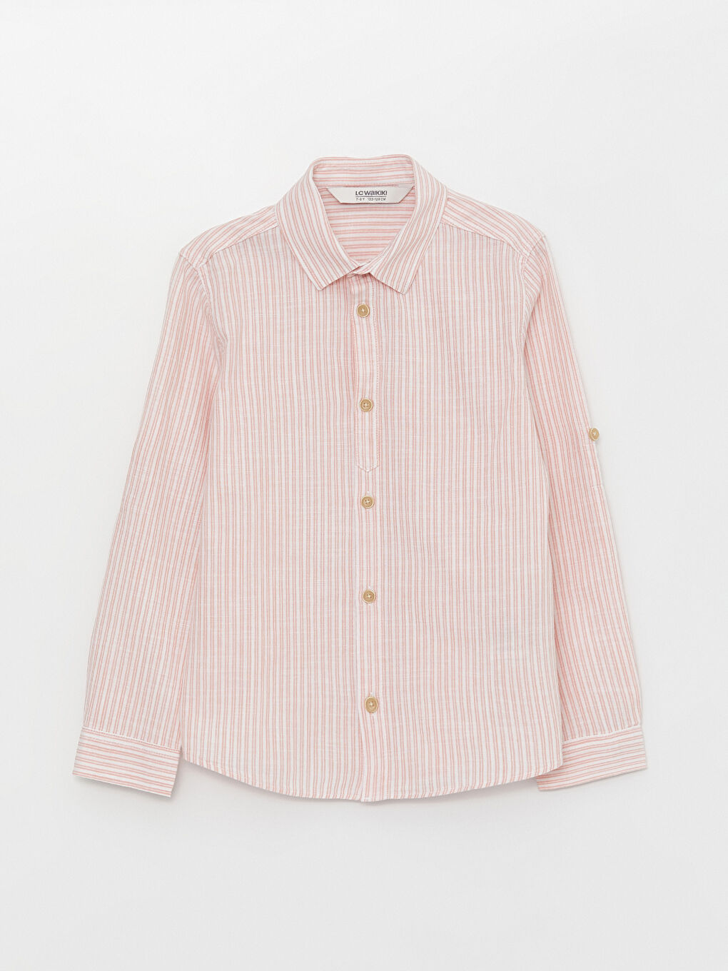 LCW Kids Striped Long Sleeve Boys' Shirt -S3FT24Z4-LHK