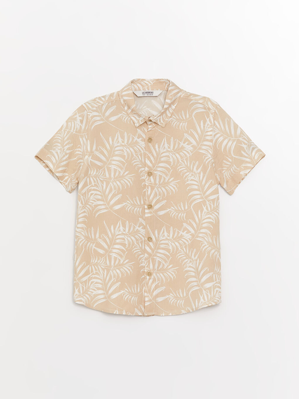 Patterned Short Sleeve Boys' Shirt-3