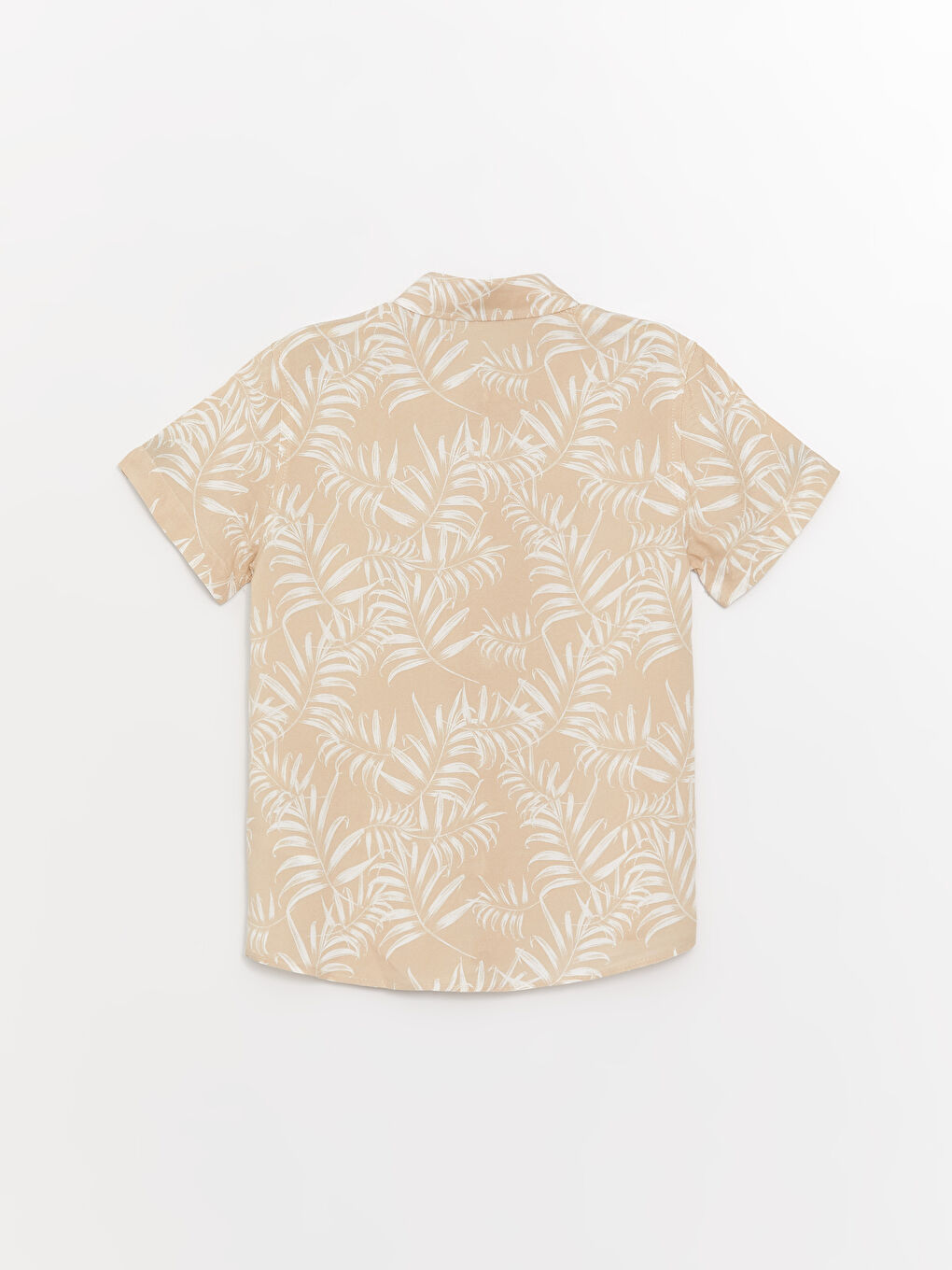 Patterned Short Sleeve Boys' Shirt-4