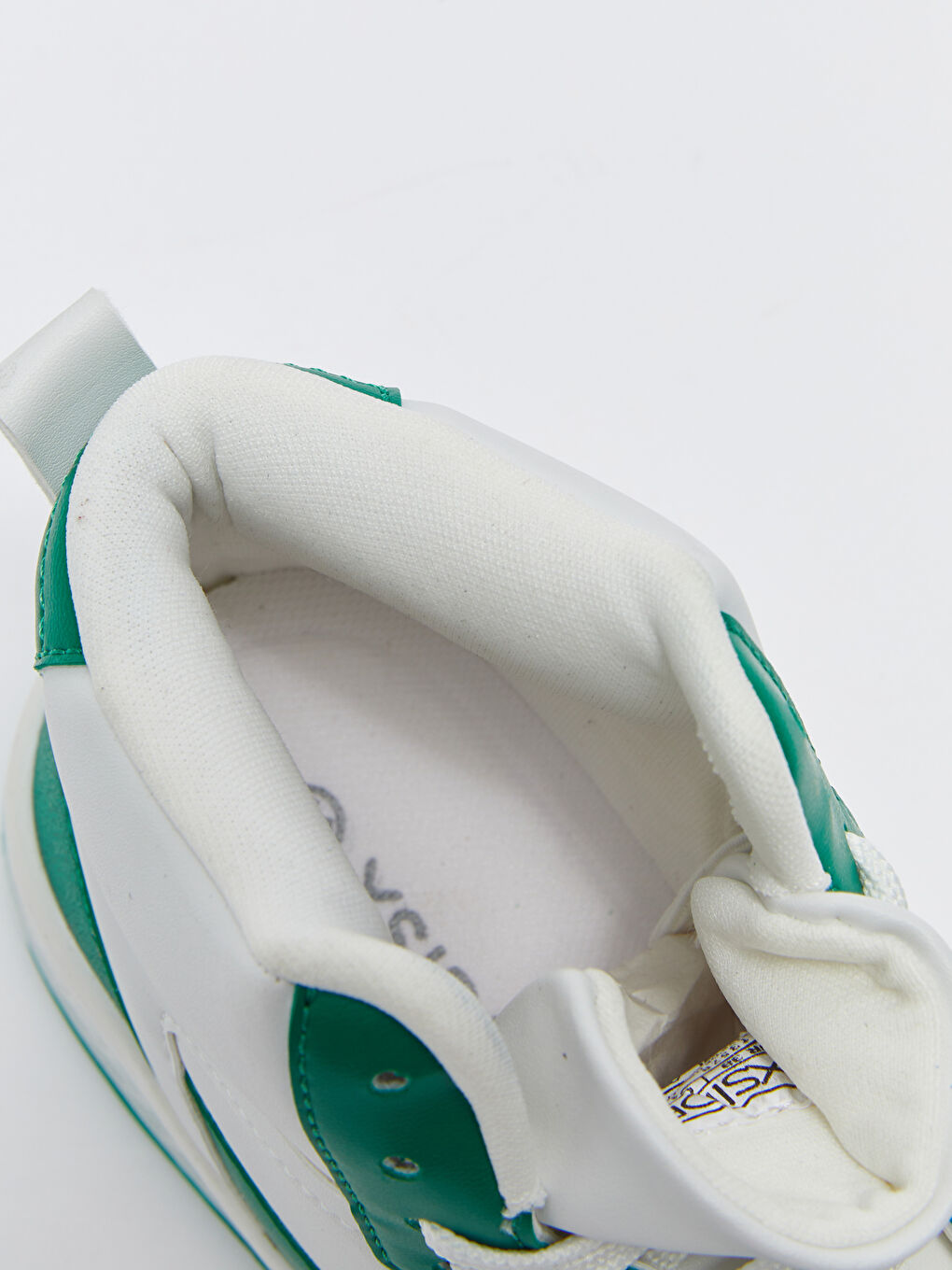 Yeşil Renk Bloklu Bağcıklı Bilek Boy Kadın Spor Ayakkabı-5