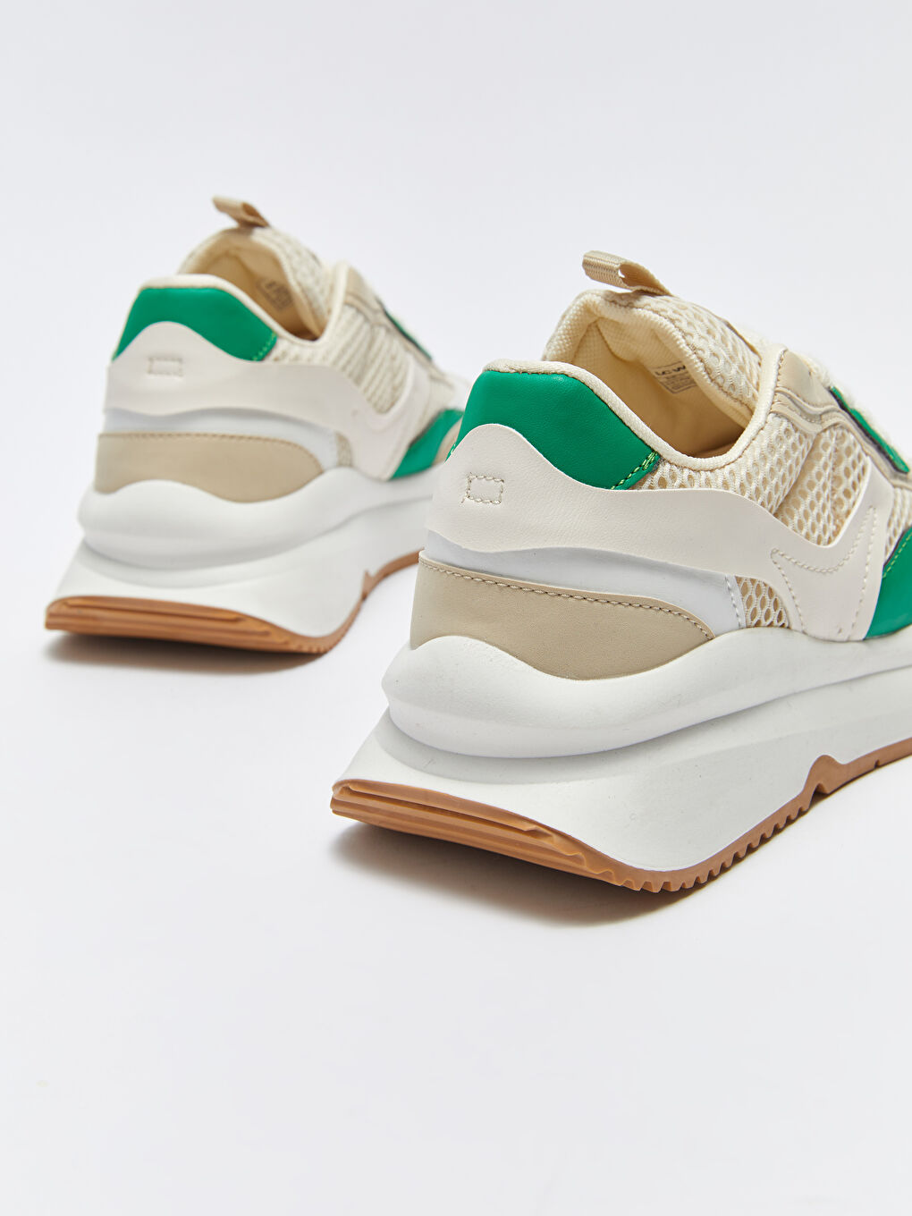 Yeşil Bağcıklı Kadın Spor Ayakkabı-4