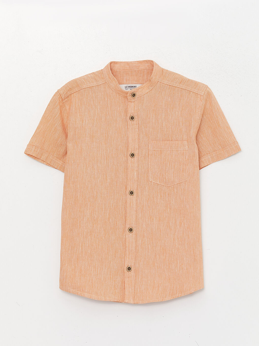 Ұлдарға арналған зығыр қоспасы тік жағалы жейде