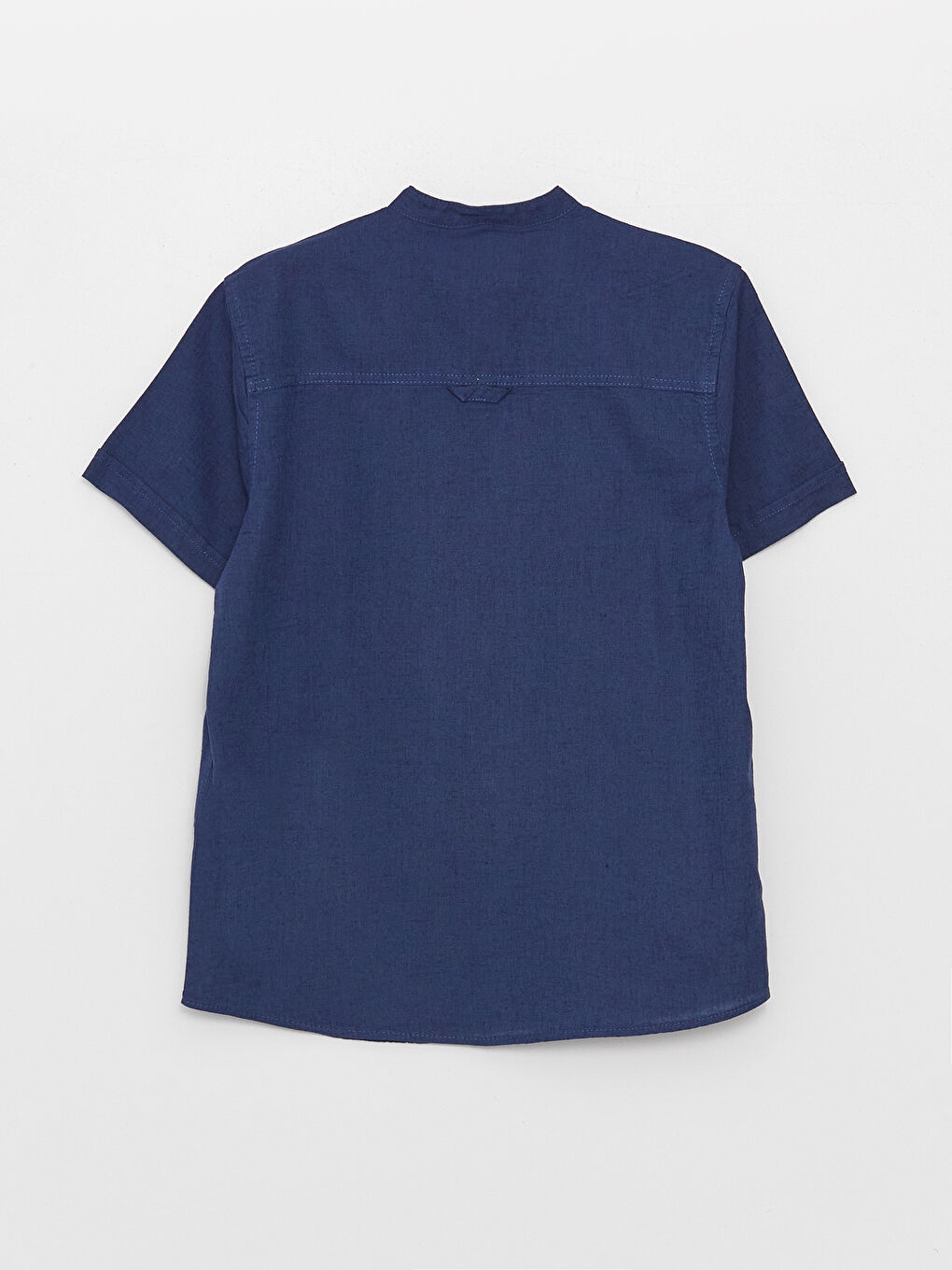 Рубашка Для мальчиков из льняной смеси с воротником-стойкой-3