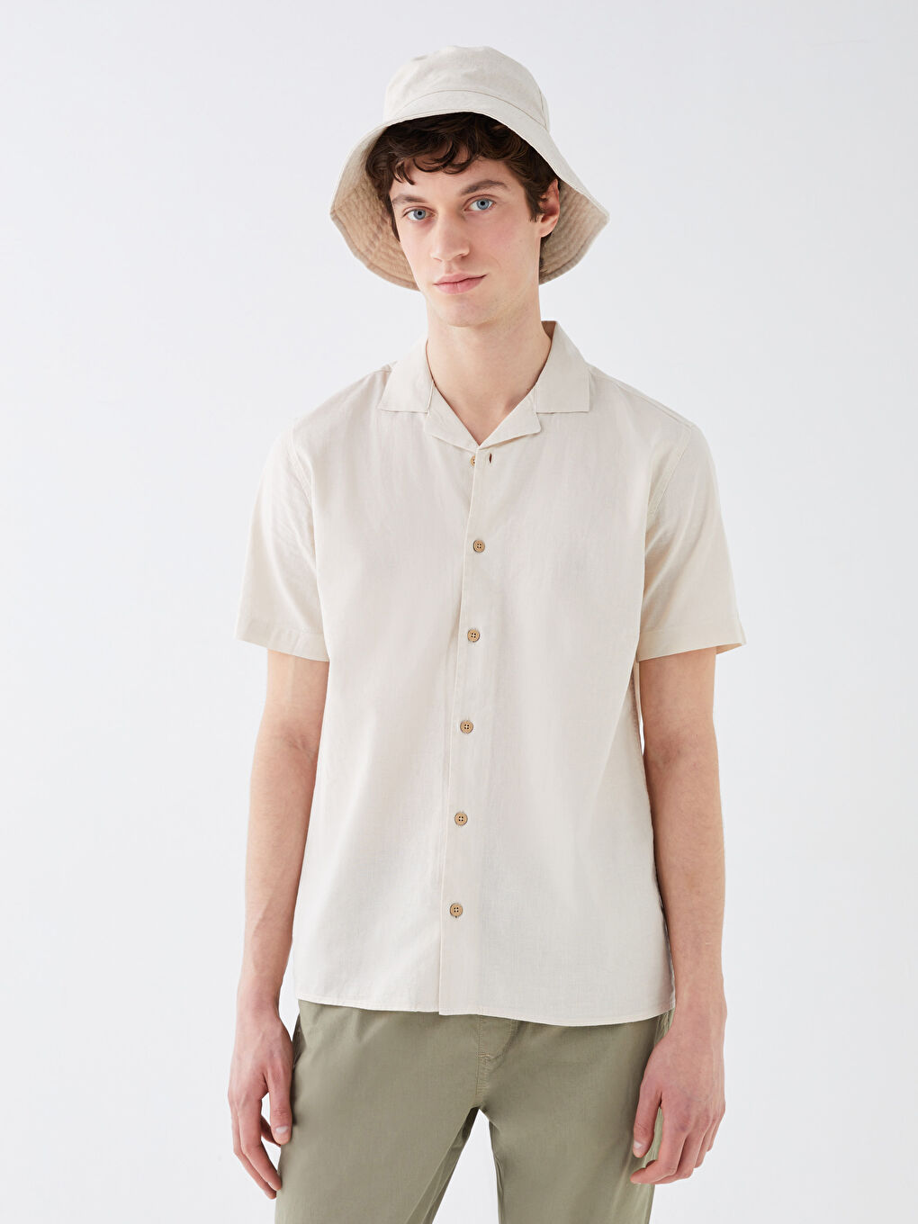 XSIDE Regular Fit Short Sleeve Men's Shirt -S3FT61Z8-S4M