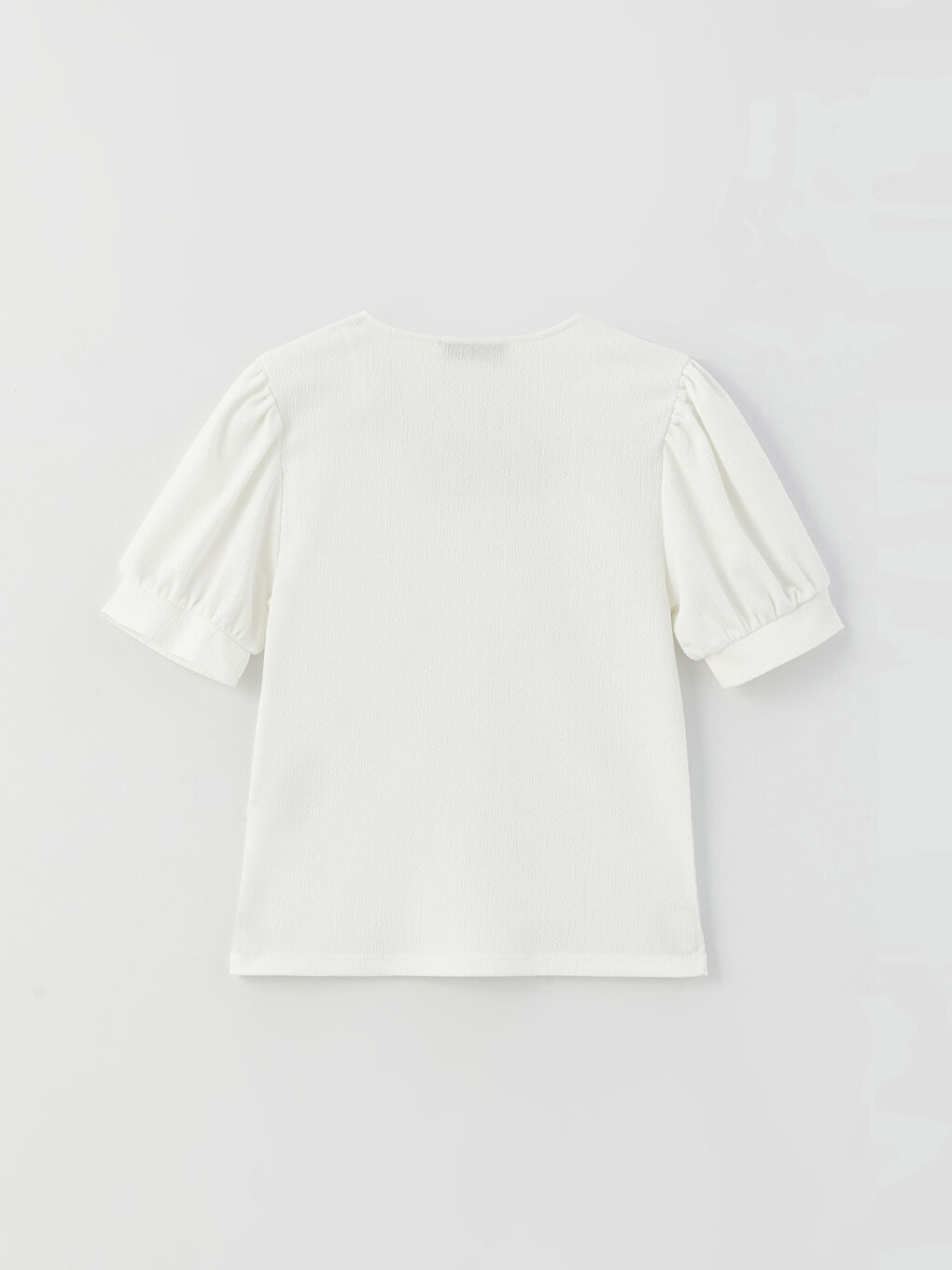 LCW Vision Quadratischer Kragen Schlichte Kurzarm Bluse für Damen -S3FT68Z8-R9J