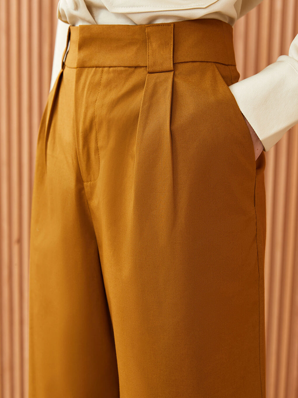 LCW Modest Rahat Kalıp Düz Gabardin Kadın Pantolon -S3FT71Z8-V3G
