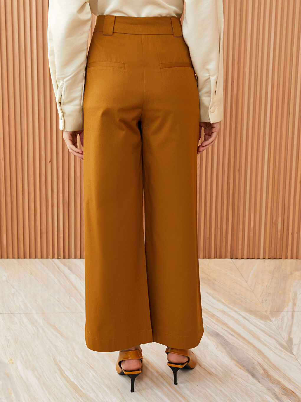 LCW Modest Rahat Kalıp Düz Gabardin Kadın Pantolon -S3FT71Z8-V3G