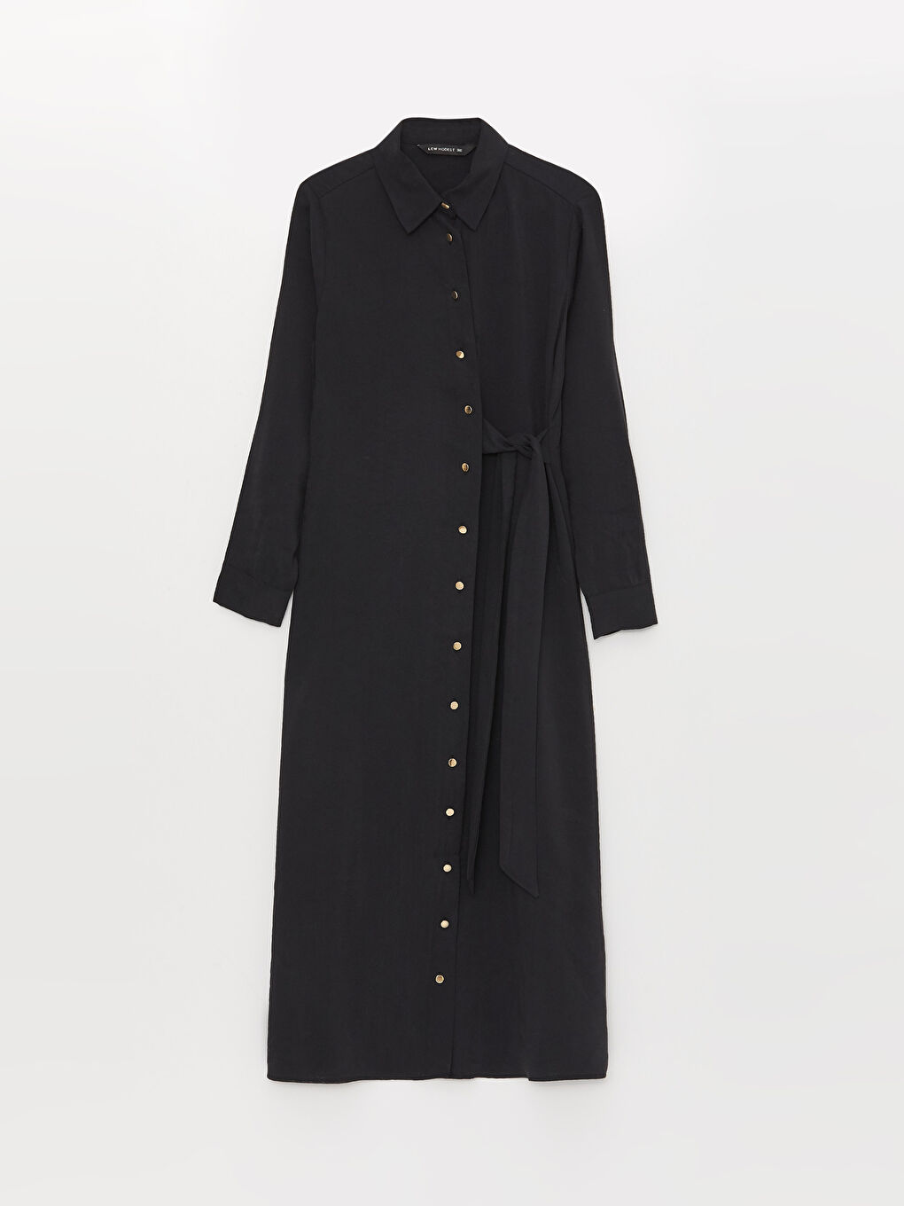 Plain Long Sleeve Women Shirt Dress -S3FT72Z8-RQL