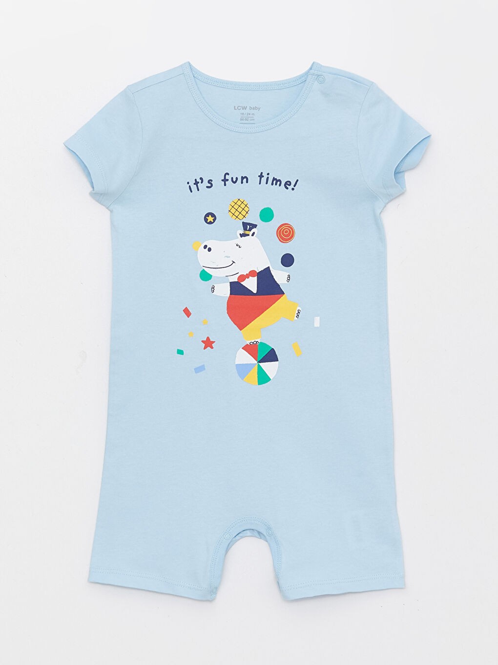 Crew Neck Short Sleeve Printed Baby Boy Rompers 2 Pack-2