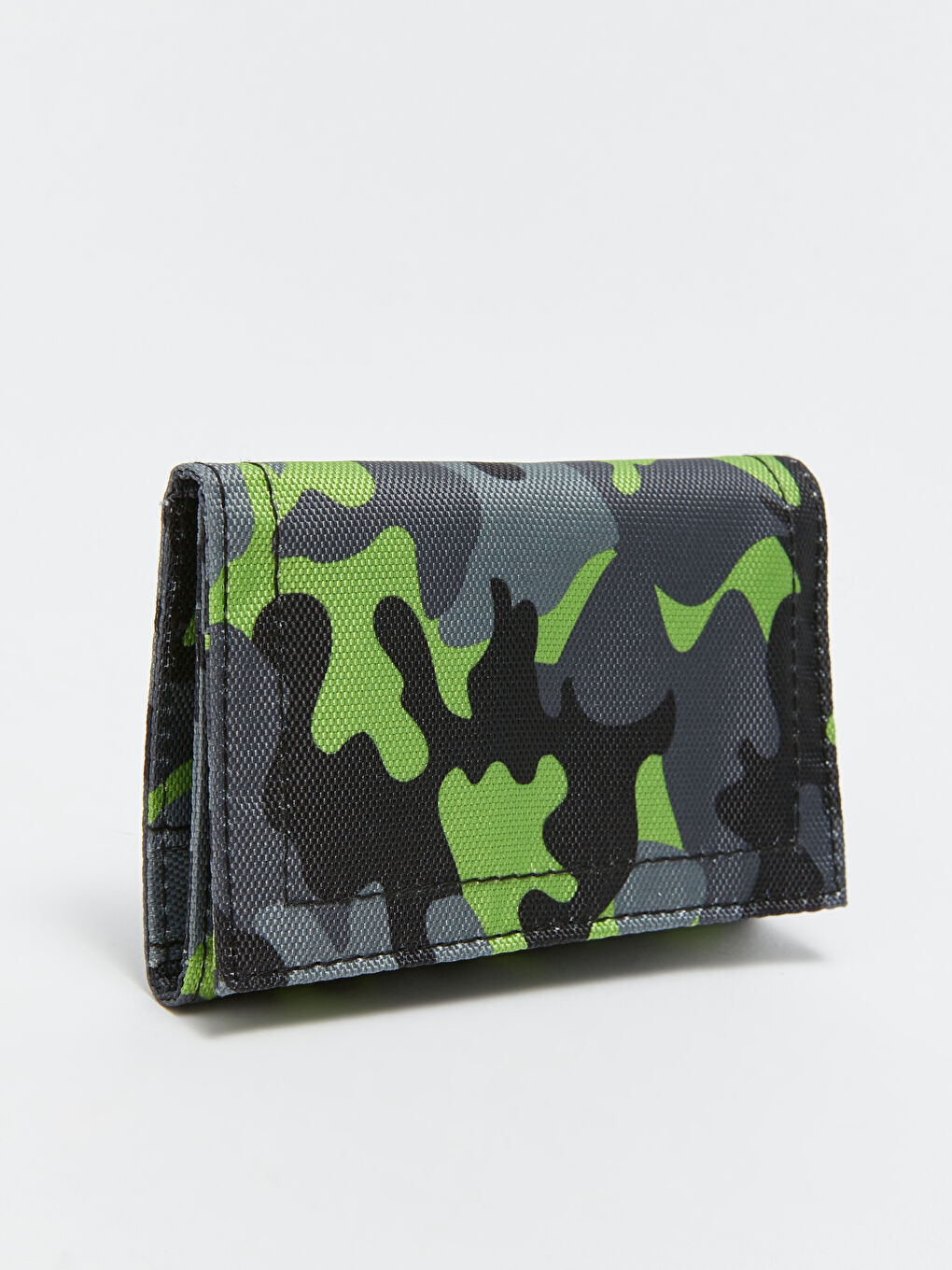 Yeşil Kamuflaj Baskılı Erkek Çocuk Cüzdan-1