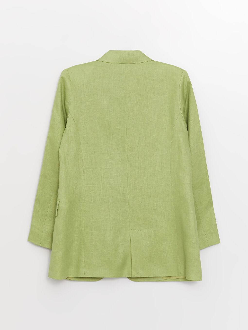 LCW Modest Yeşil %100 Keten Kadın Blazer Ceket - 6