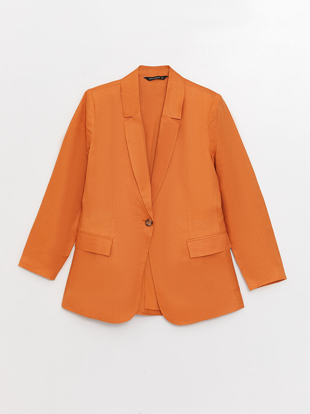 LCW Modest 100% Linen Women's Blazer Jacket -S3FU12Z8-SWW