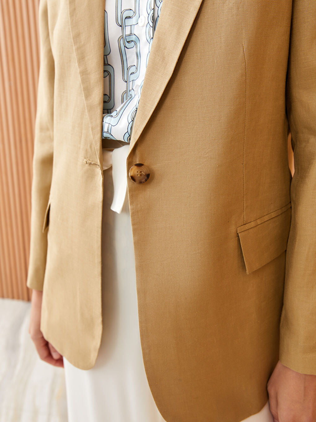 Blazer BEIGE Femme-3