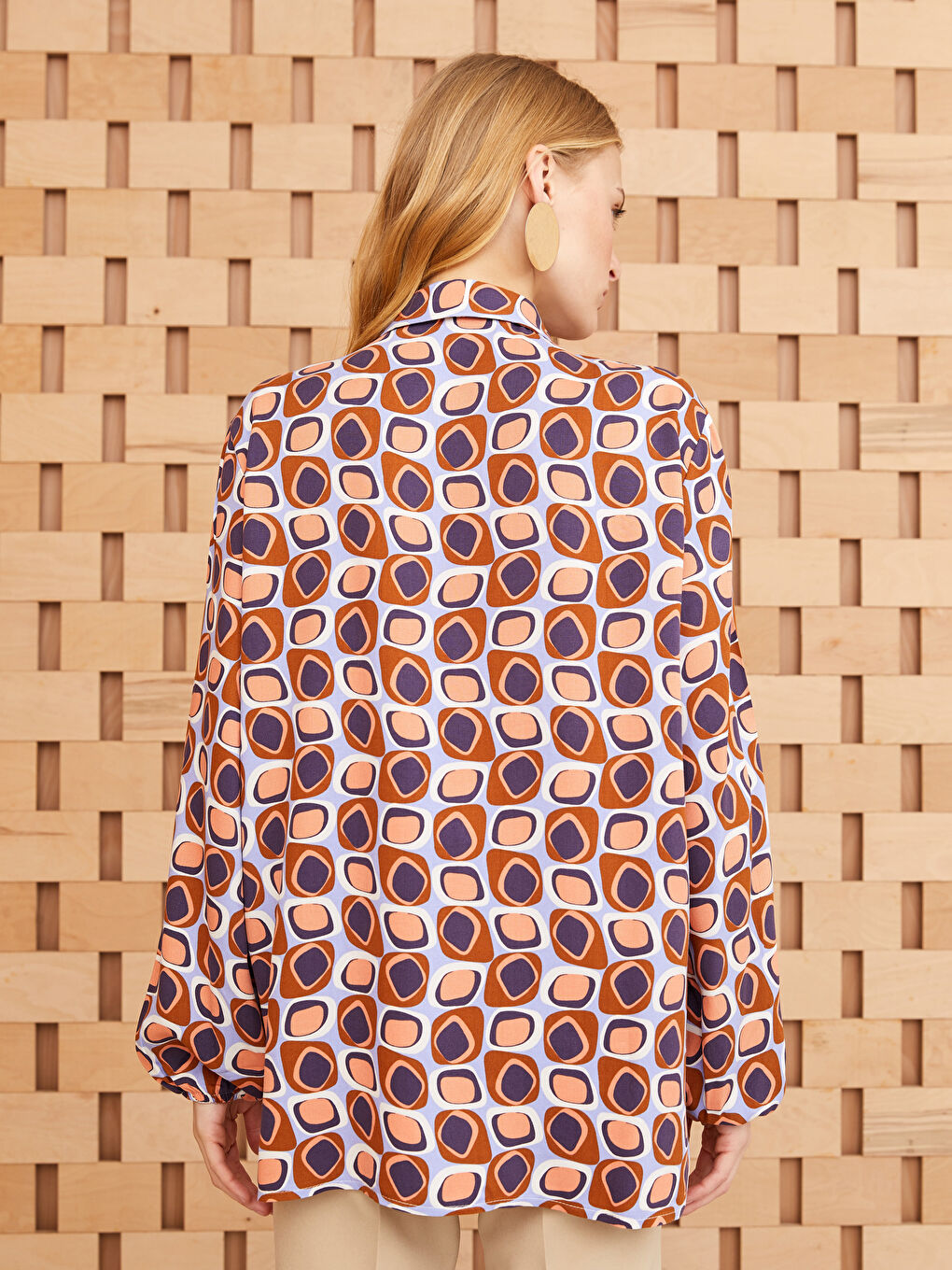 Ženska Košulja Dugih Rukava Sa Dezenom-5