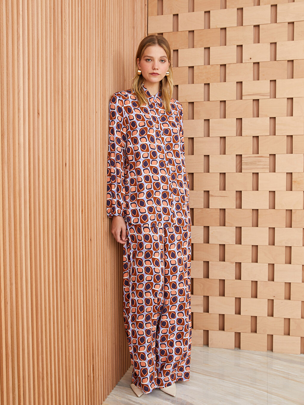 Ženska Košulja Dugih Rukava Sa Dezenom-2