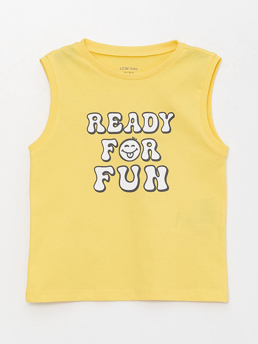 Débardeur Imprimé en Coton Col Rond Garçon Bébé-2