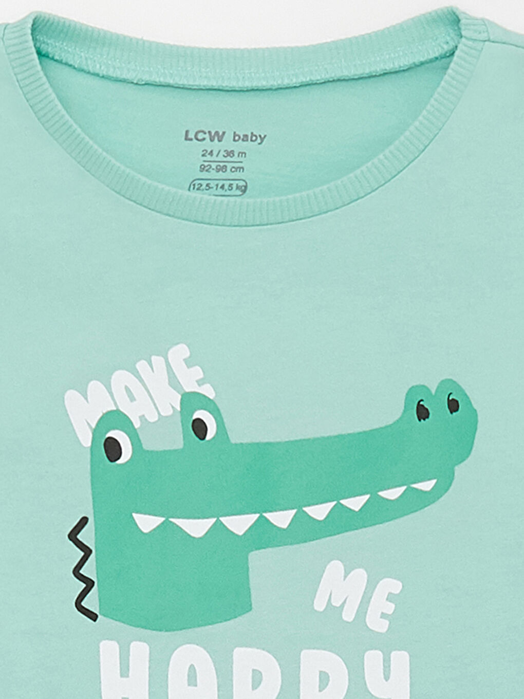 Дөңгелек жағалы принтті ұл бала майка-2