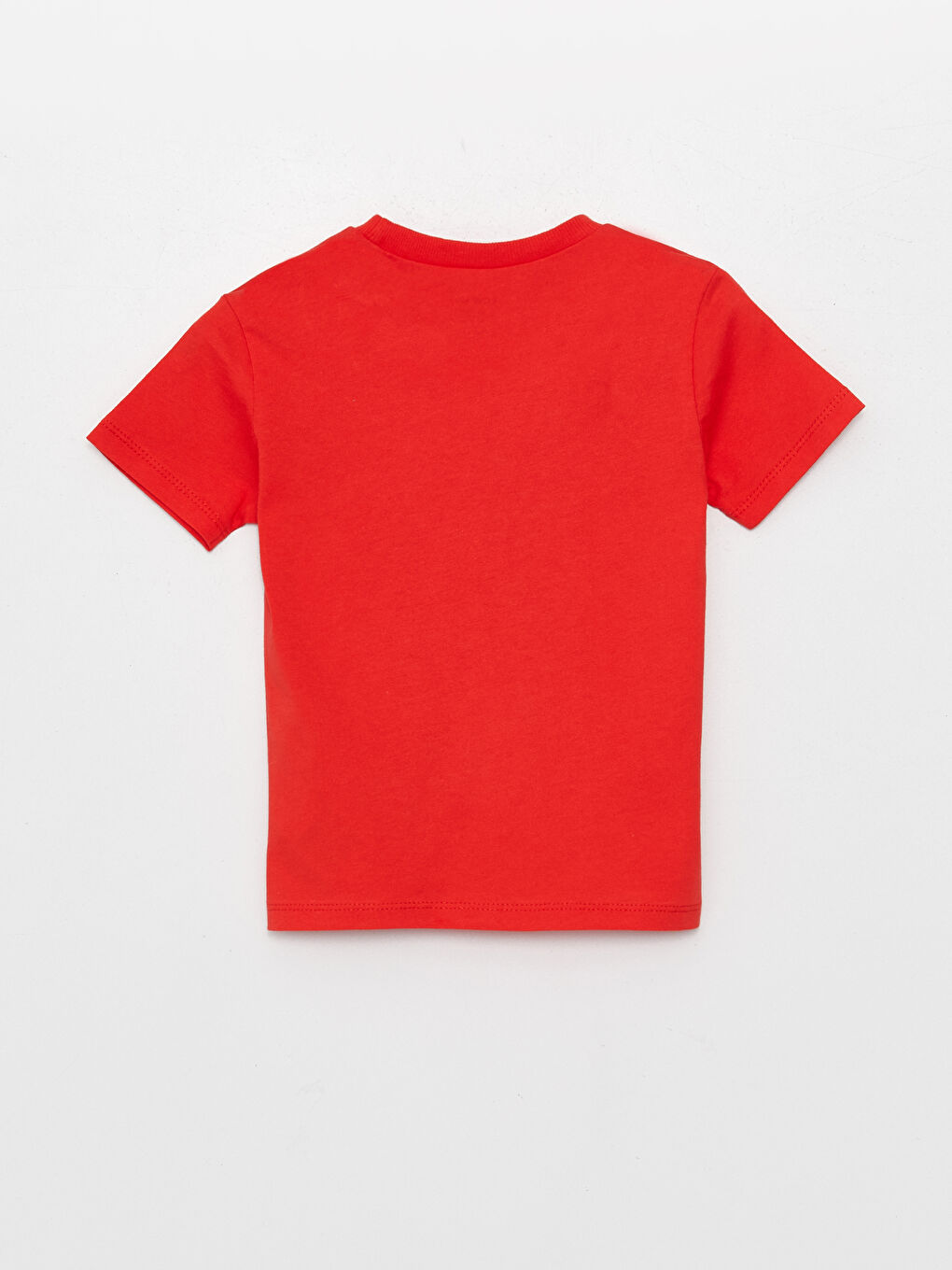 Kırmızı Bisiklet Yaka Kısa Kollu Baskılı Erkek Bebek Tişört-1