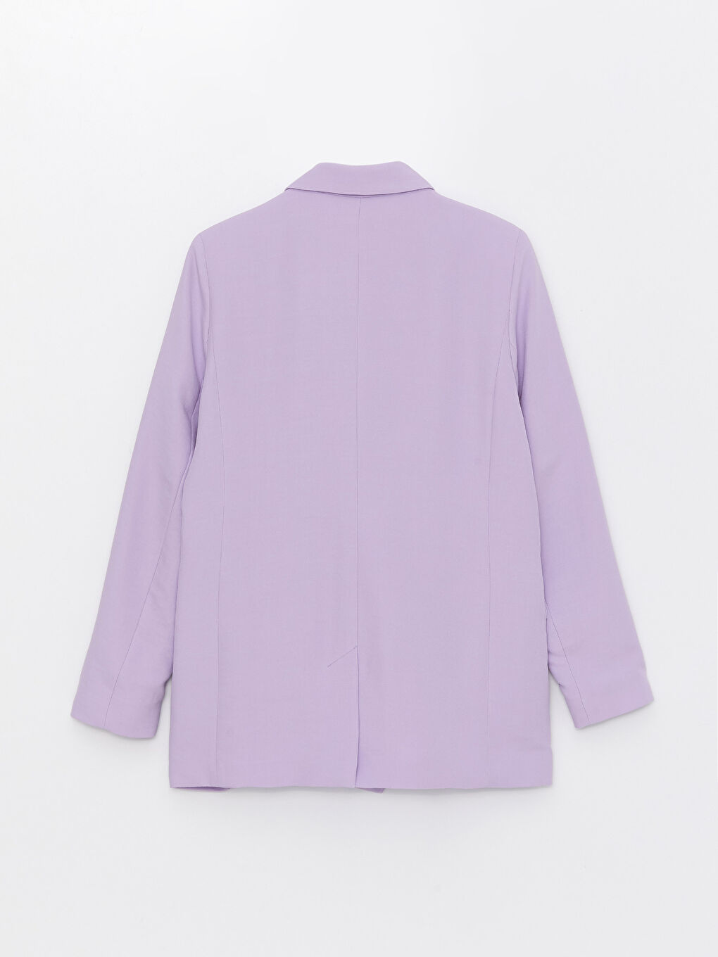 Lila Düz Uzun Kollu Kadın Blazer Ceket-7