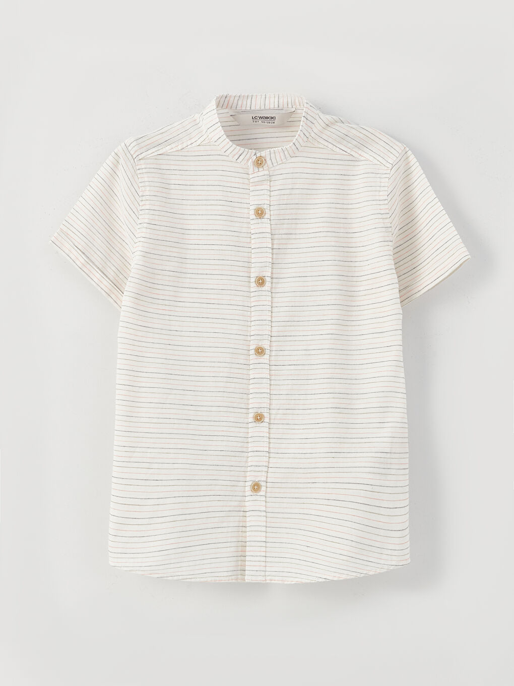 Yeşil Hakim Yaka Kısa Kollu Erkek Çocuk Gömlek-3