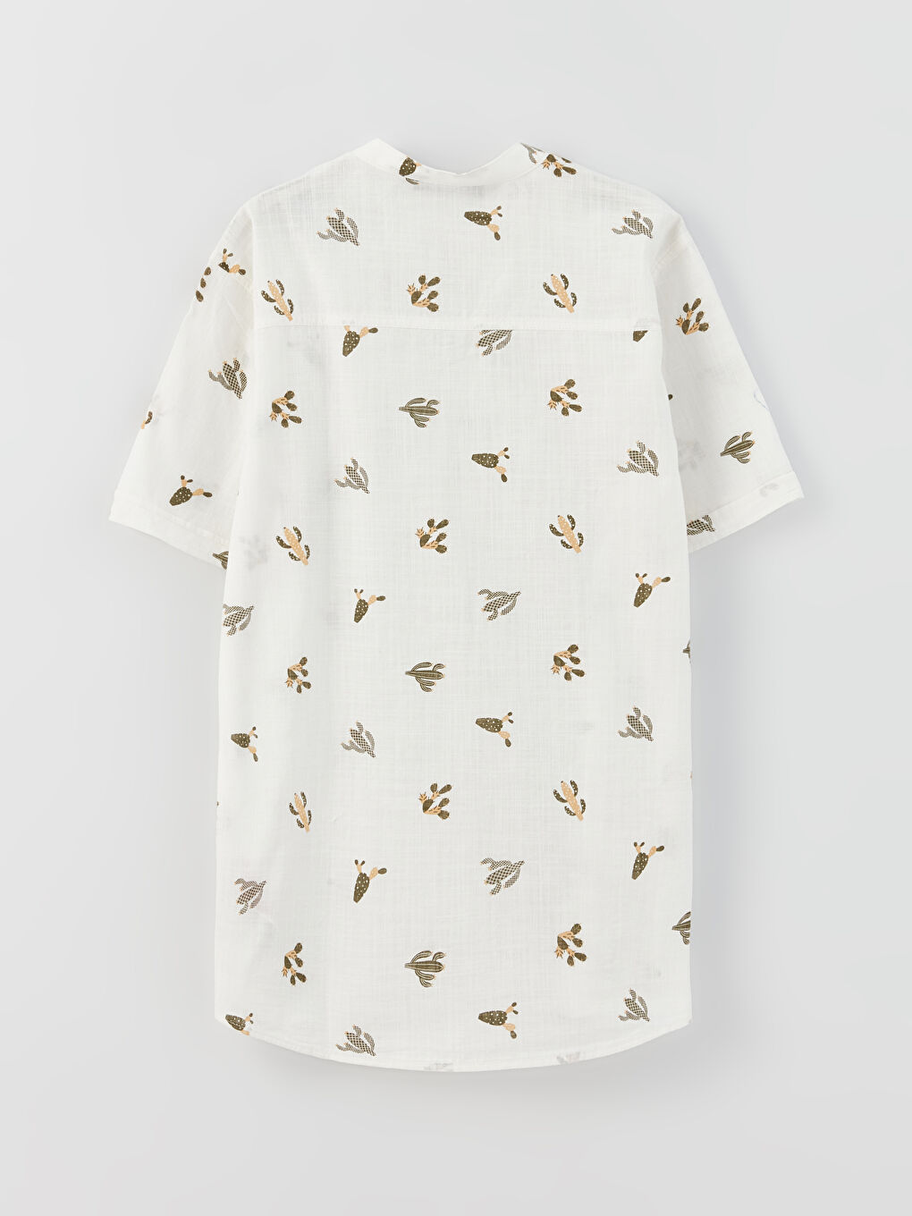 کراس بە یەخەی سوننەتی نەخشدار قۆڵ کورت بۆ کوڕان-1