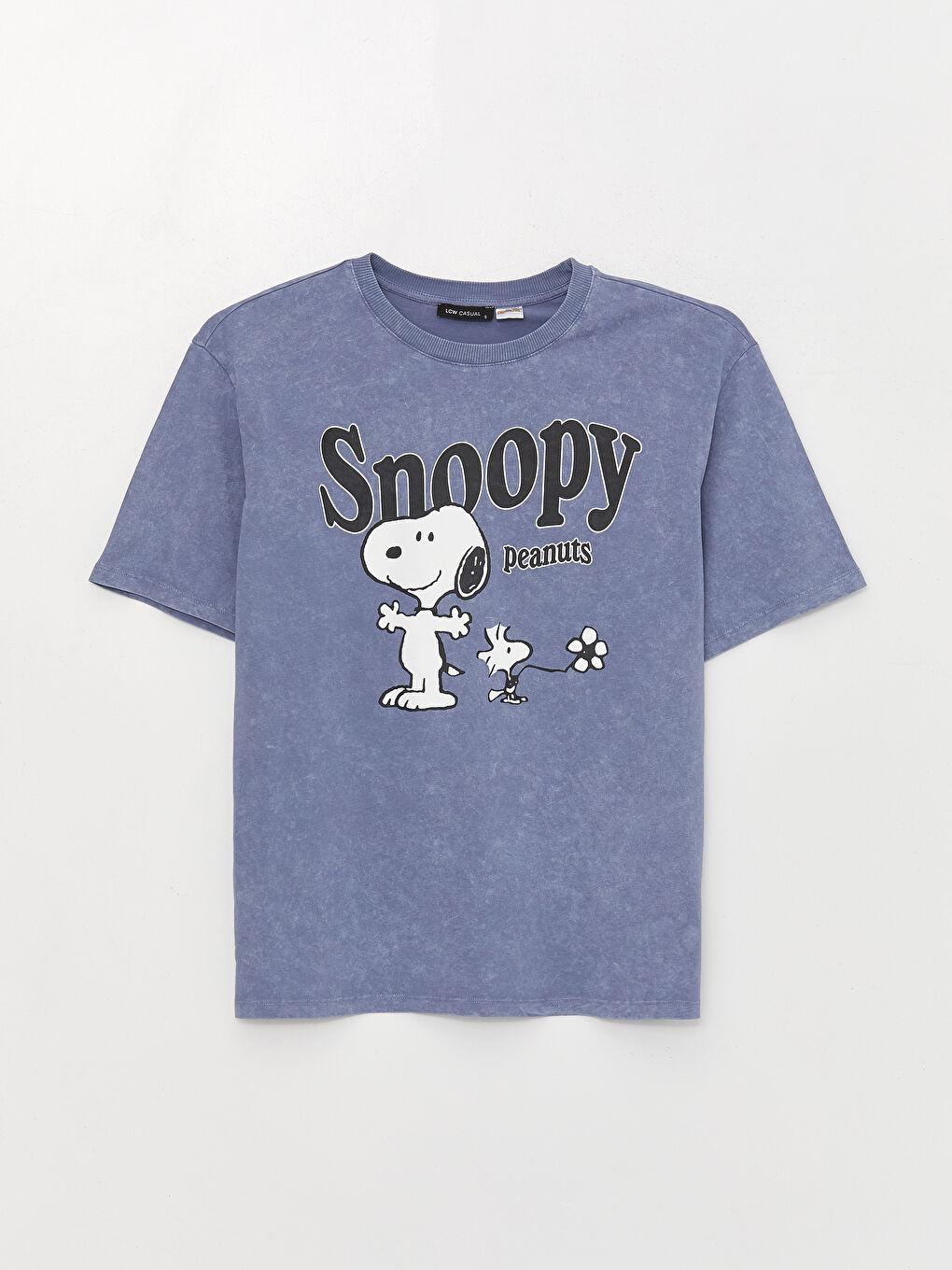 LCW Vision T-shirt Oversize à Manches Courtes Imprimé Snoopy pour Femmes avec Col Rond -S3FU79Z8-466