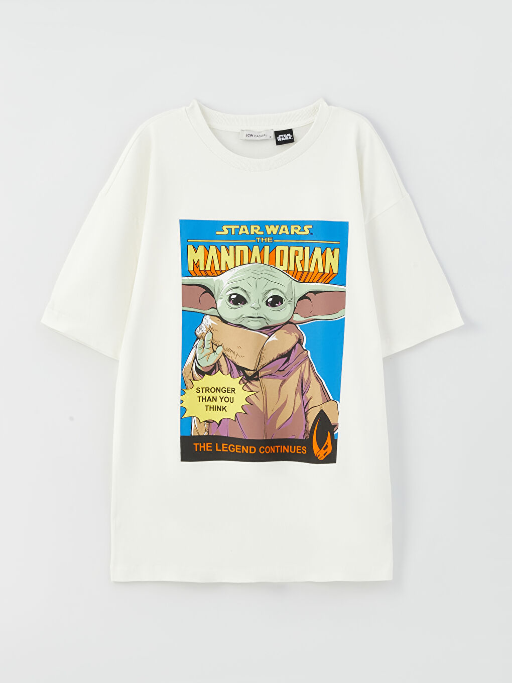 Women's Crew Neck Mandalorian Printed T-Shirt-5