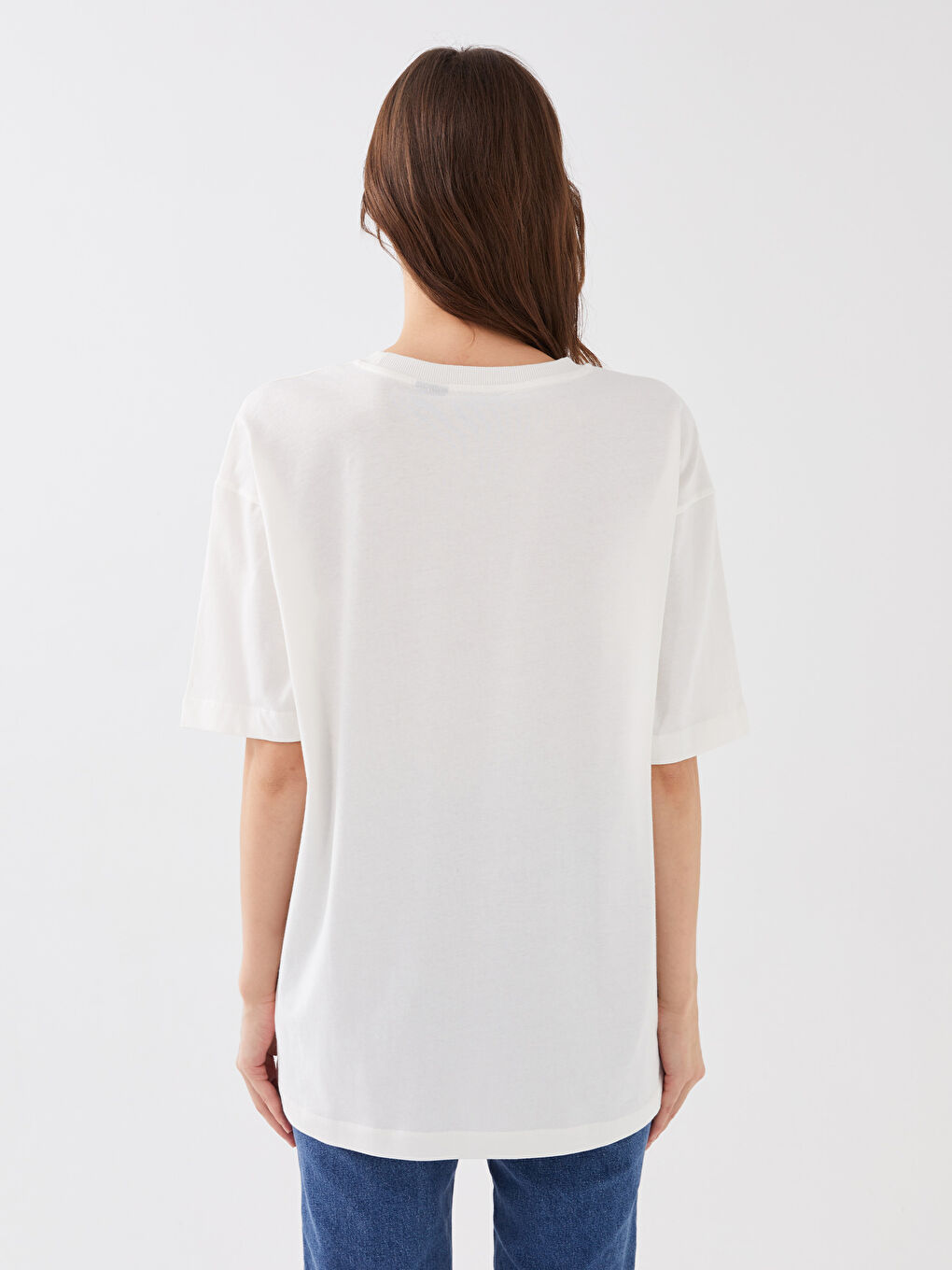 Women's Crew Neck Mandalorian Printed T-Shirt-4