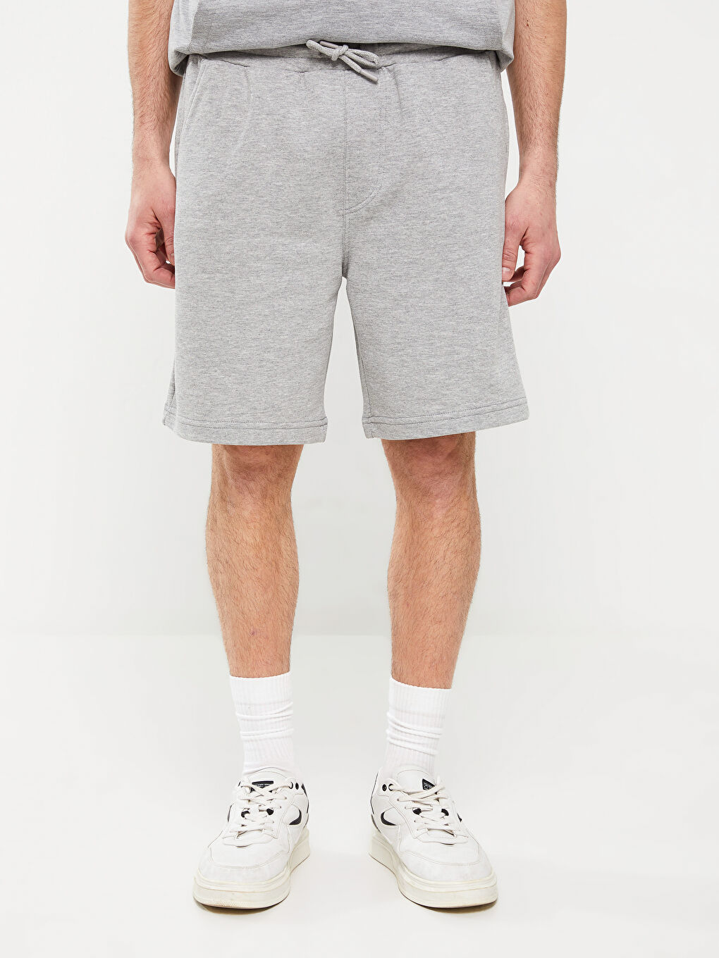 Gri Standart Kalıp Erkek Şort-3