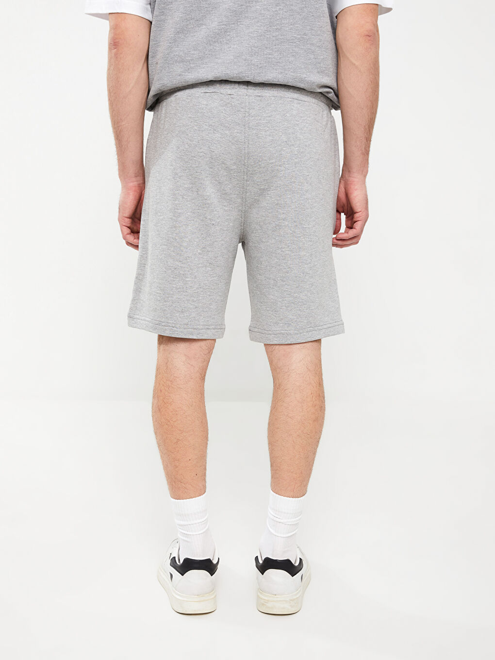Gri Standart Kalıp Erkek Şort-4