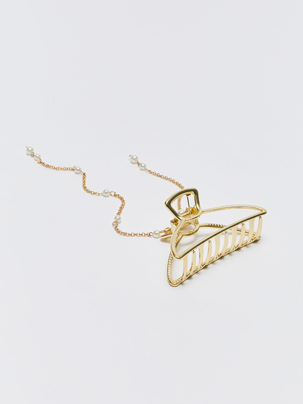 Cataramă cu Lanț și Detalii cu Perle-2