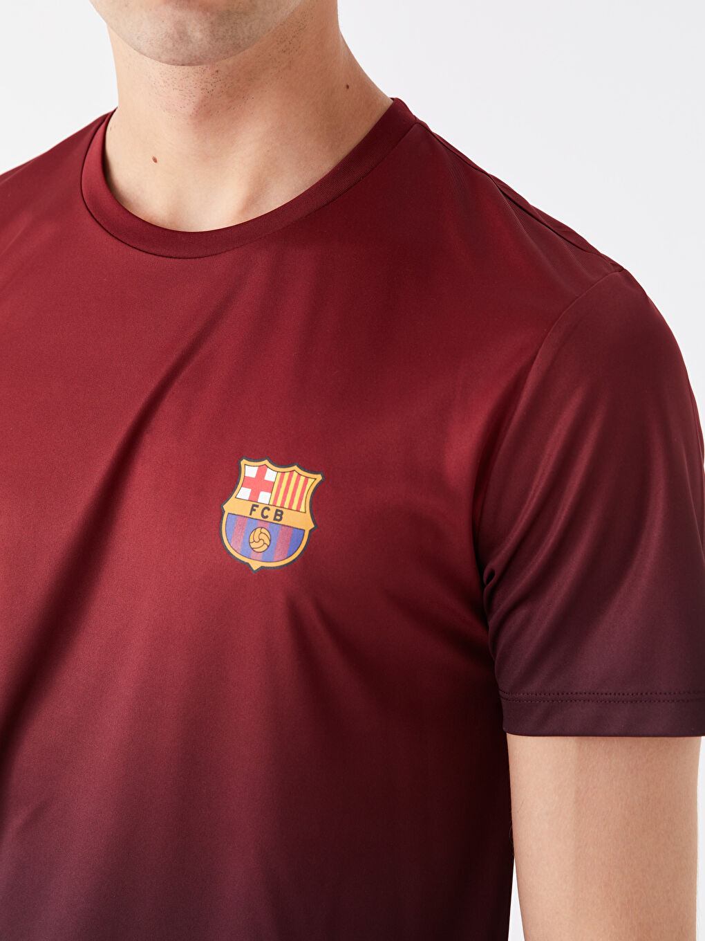 XSIDE ACTIVE Crew Neck Short Sleeve Barcelona Printed Men's T-Shirt -S3FV34Z8-HMS