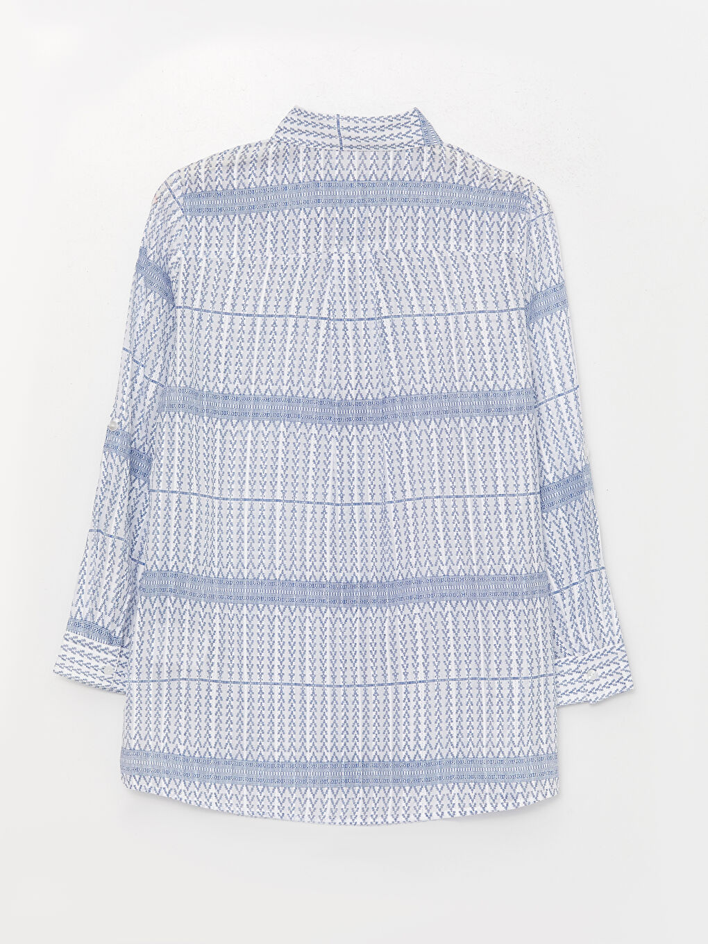 Узорчатая Женская Рубашка-Туника-7