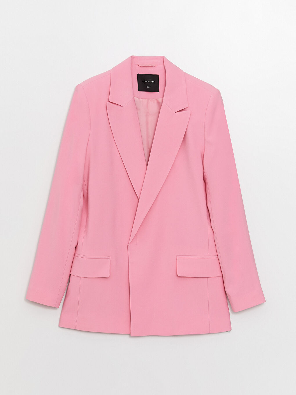 Sacou Blazer Simplu cu Mânecă Lungă pentru Femei-5