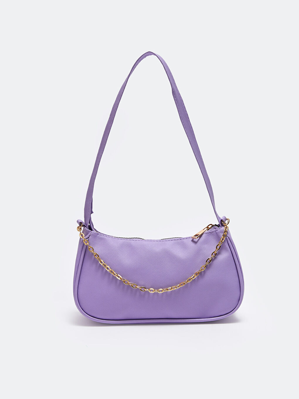 Сумка-багет с цепочкой для женщин-2