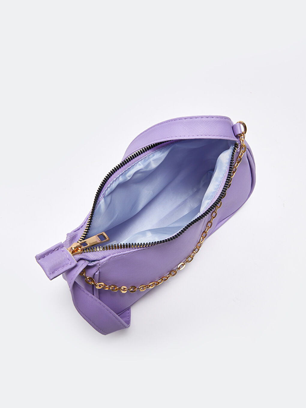 Сумка-багет с цепочкой для женщин-5