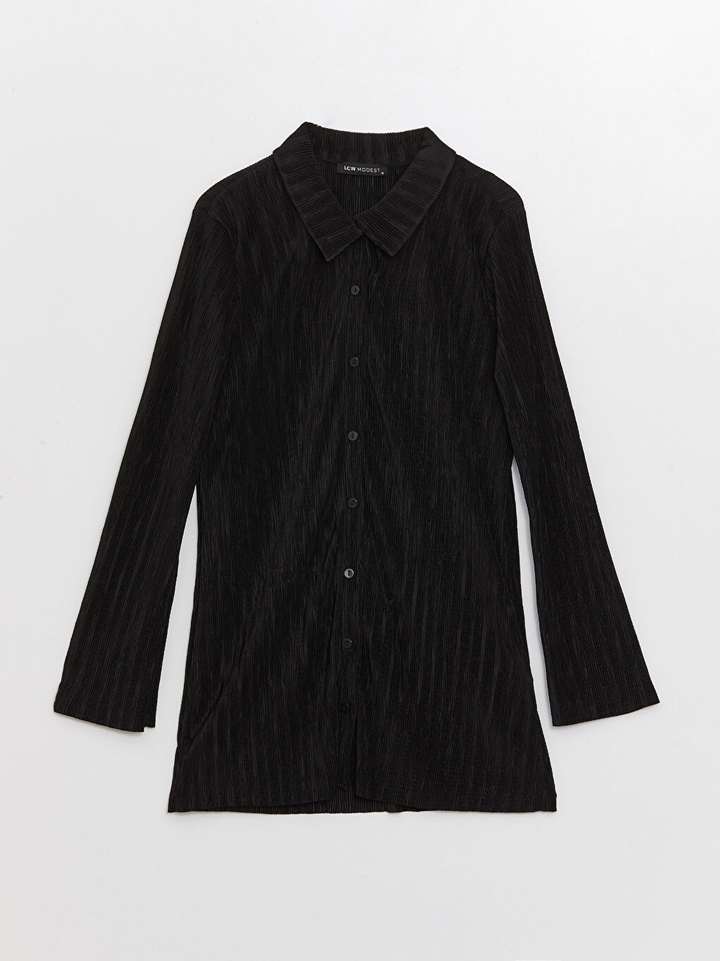 LCW Modest Polo Neck Straight Long Sleeve Women's Tunic -S3FV76Z8-RQL