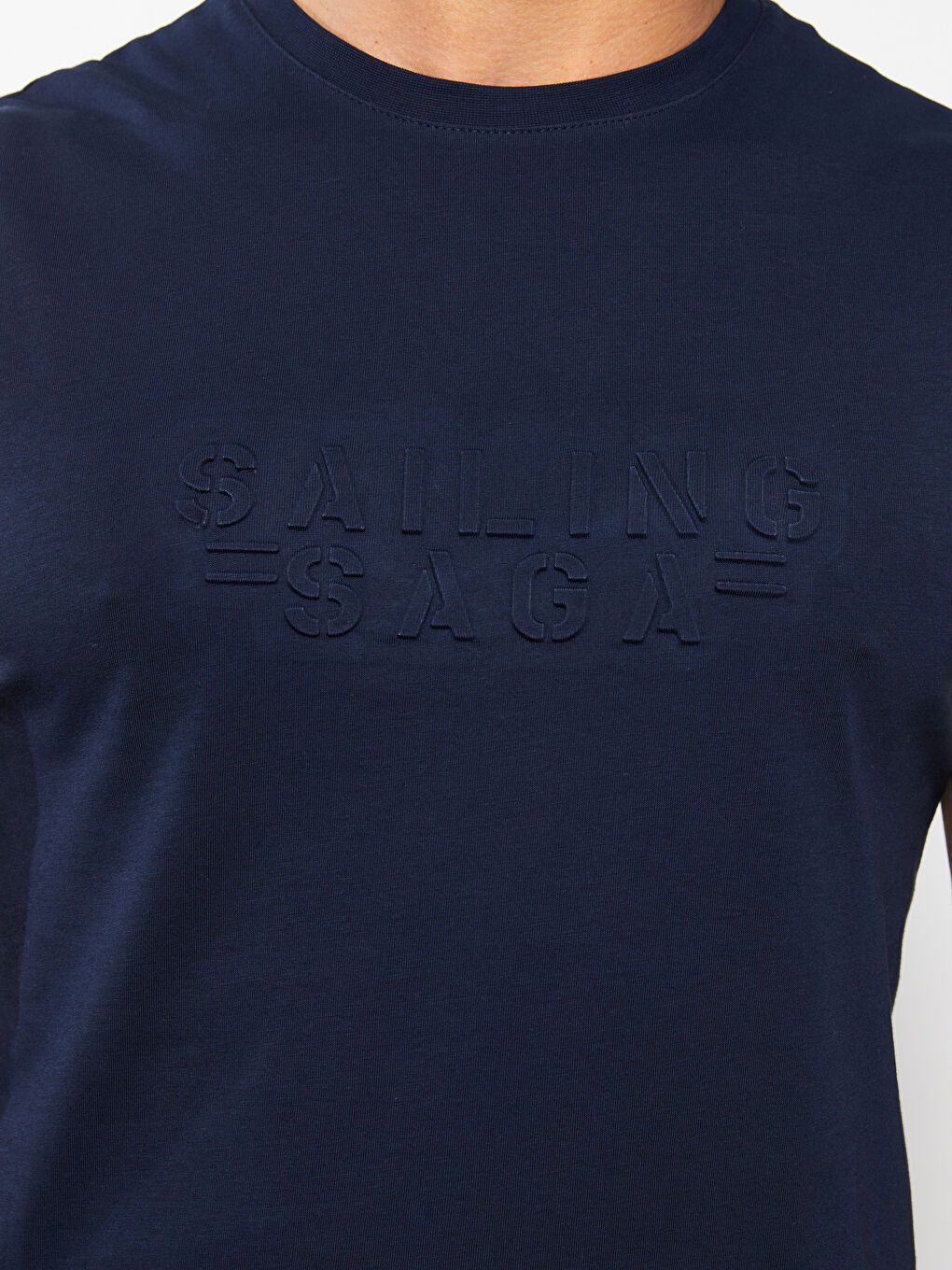 تيشيرت بدون أكمام مطبوع برقبة دائرية جيرسي للرجال-3