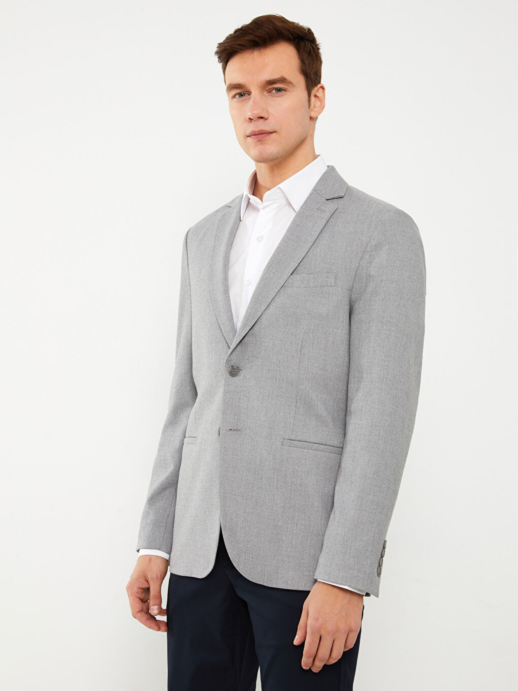 LCWAIKIKI Classic Slim Fit Men's Blazer Jacket -S3FV84Z8-GDU